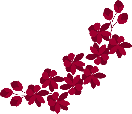 ฺBeautiful red flowers.